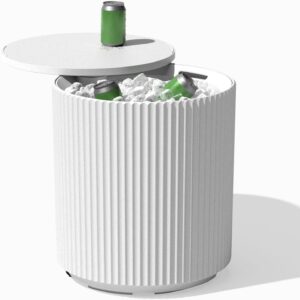 Veradek outdoor cooler side table 2 in 1 patio table ice chest review