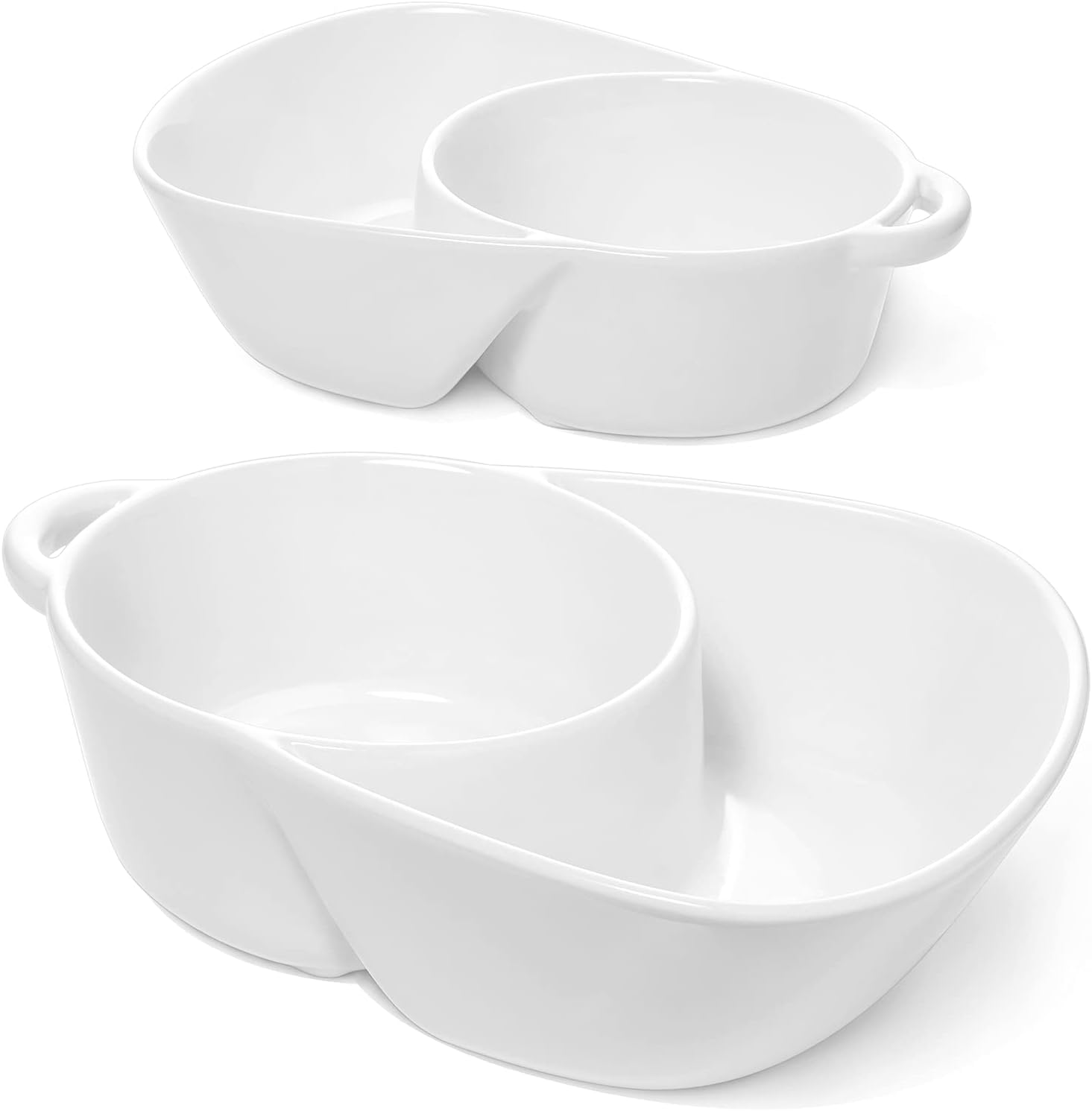 LE TAUCI anti-soggy divided ceramic bowls — apartment kitchen essentials
