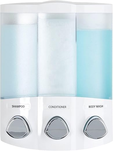 Better Living Euro TRIO 3-chamber shower dispenser — self care essentials