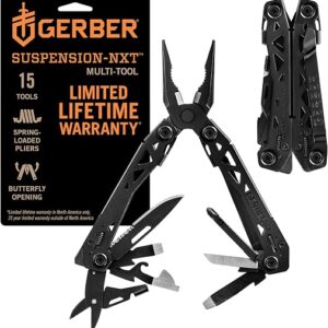 Gerber Suspension NXT 15-in-1 multitool open showing needle nose pliers