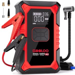 Car Jump Starter Review — GOOLOO A3 3000A With Air Compressor