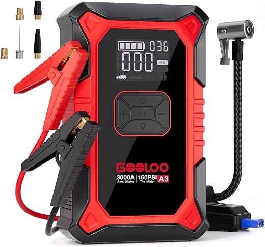 GOOLOO A3 Jump Starter &mdash; car boot essentials