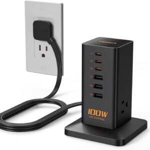 gan charging station — TESSAN 9-in-1 100W Charging Station