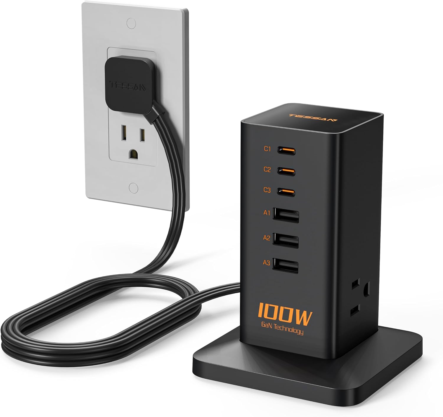 TESSAN 9-in-1 100W Charging Station desk charging station