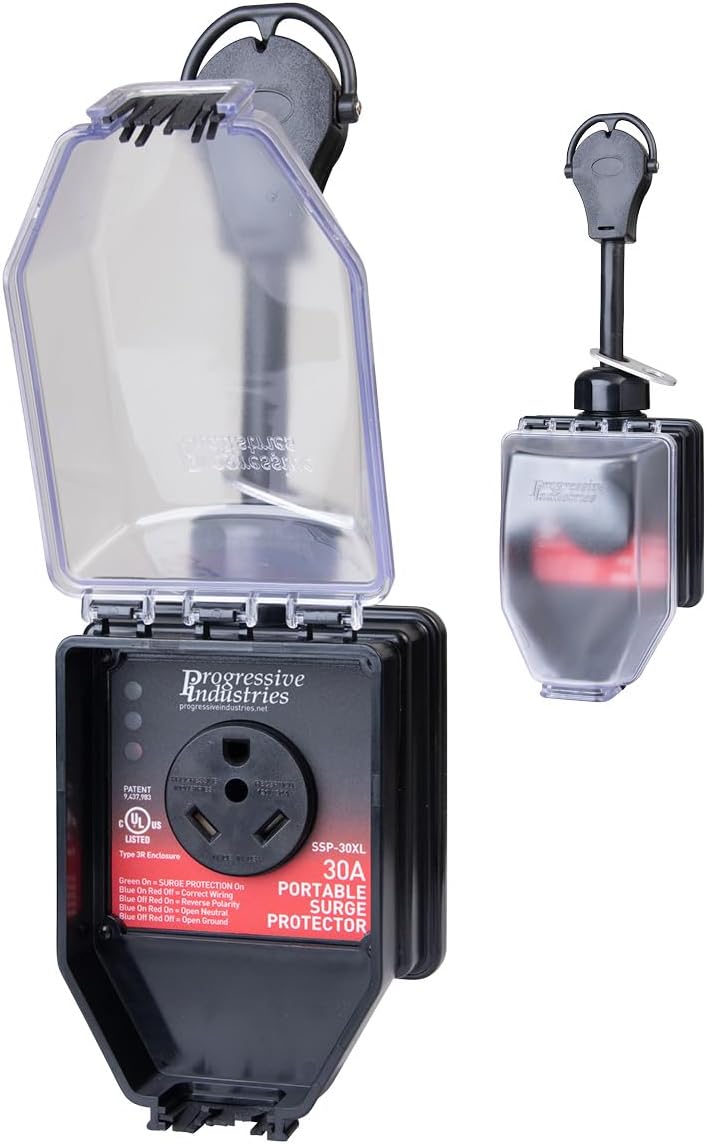 portable rv surge protector — Progressive Industries 30 amp RV surge protector