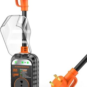 rv circuit analyzer — GEARGO 30 amp RV surge protector