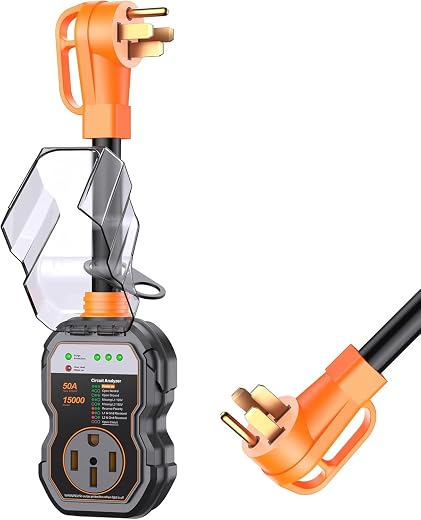 50 amp rv surge protector — GEARGO 15,000 J IP68