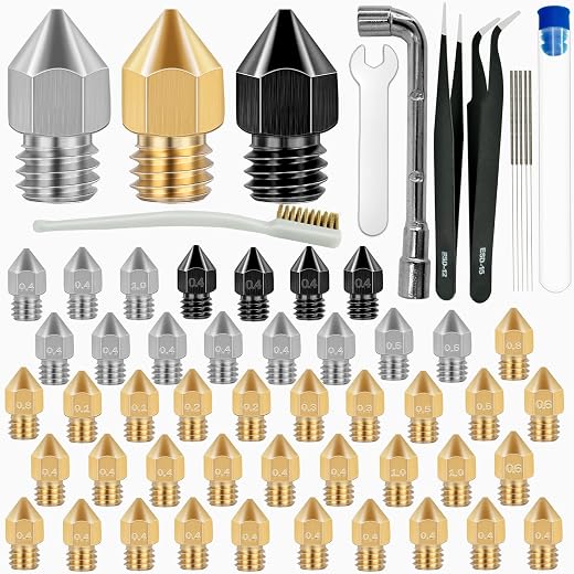Axeyil 45-Piece Three-Alloy Set 3d printer nozzle