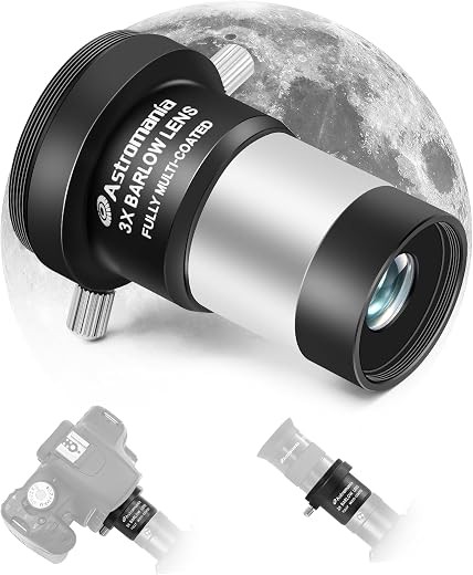 Astromania 3X T-Thread - barlow lens with t thread reviewed by Blue Rays Technologies