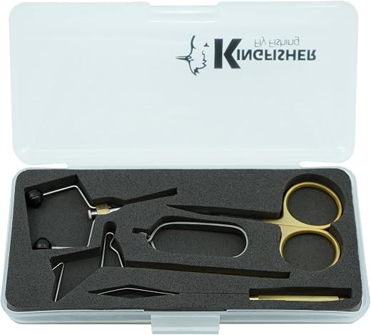 Kingfisher Intro Fly Tying Tool Kit (Brass) &mdash; fly tying kit