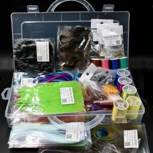fly tying materials kit - PHECDA PROFLY 272-Piece Fly Tying Materials Kit