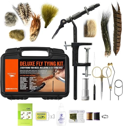 WETFLY Deluxe Fly Tying Vise & Tools Kit &mdash; fly tying kit