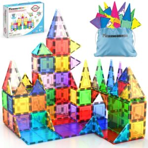picassotiles magnetic tiles — PicassoTiles 100-Piece Magnetic Tiles