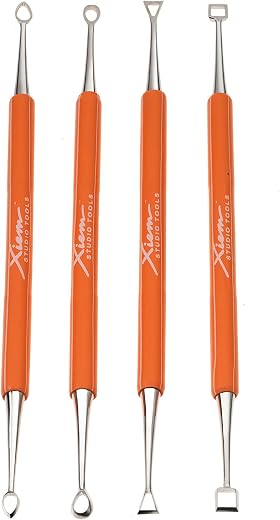 Xiem Double Ended Carving Tools - Set of 4 — pottery carving tools