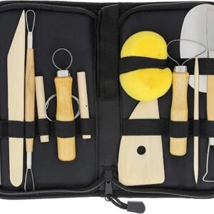pottery tools for beginners - U.S. Art Supply 12-piece set with canvas case