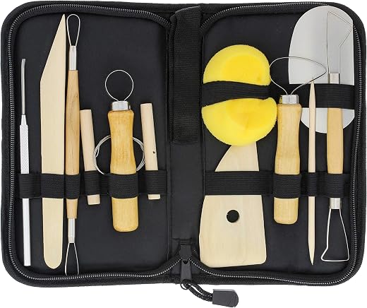 U.S. Art Supply Pottery & Clay Tools Set (12-Piece) — pottery tools for beginners