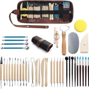 pottery tools kit - WALTERT W 40-piece clay tool set
