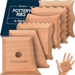 pottery trimming tools - Byllstore beech wood ribs and foot shapers