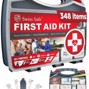 swiss safe first aid kit — Swiss Safe 348-Piece First Aid Kit
