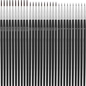 tiny detail paint brushes — anezus 30-piece fine detail brush set