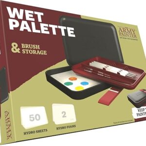 wet palette for miniature painting — The Army Painter tray with hydro sheets and foams