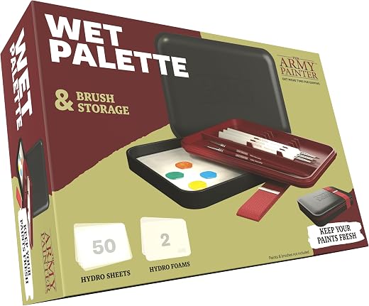 The Army Painter wet palette with hydro sheets and foams — wet palette