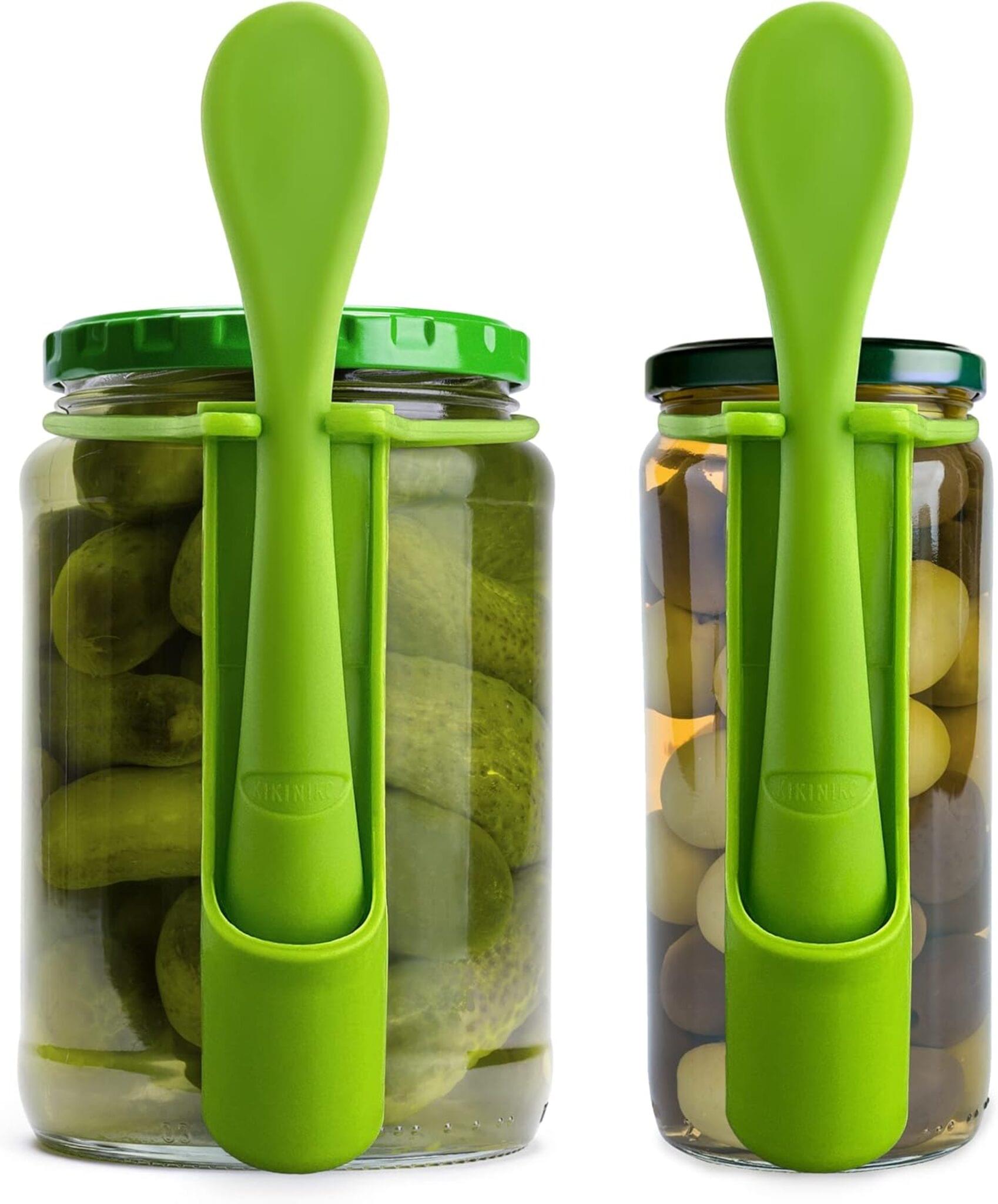 KIKINIKO pickle fork 2 pack stainless steel pickle grabber tool for jars review