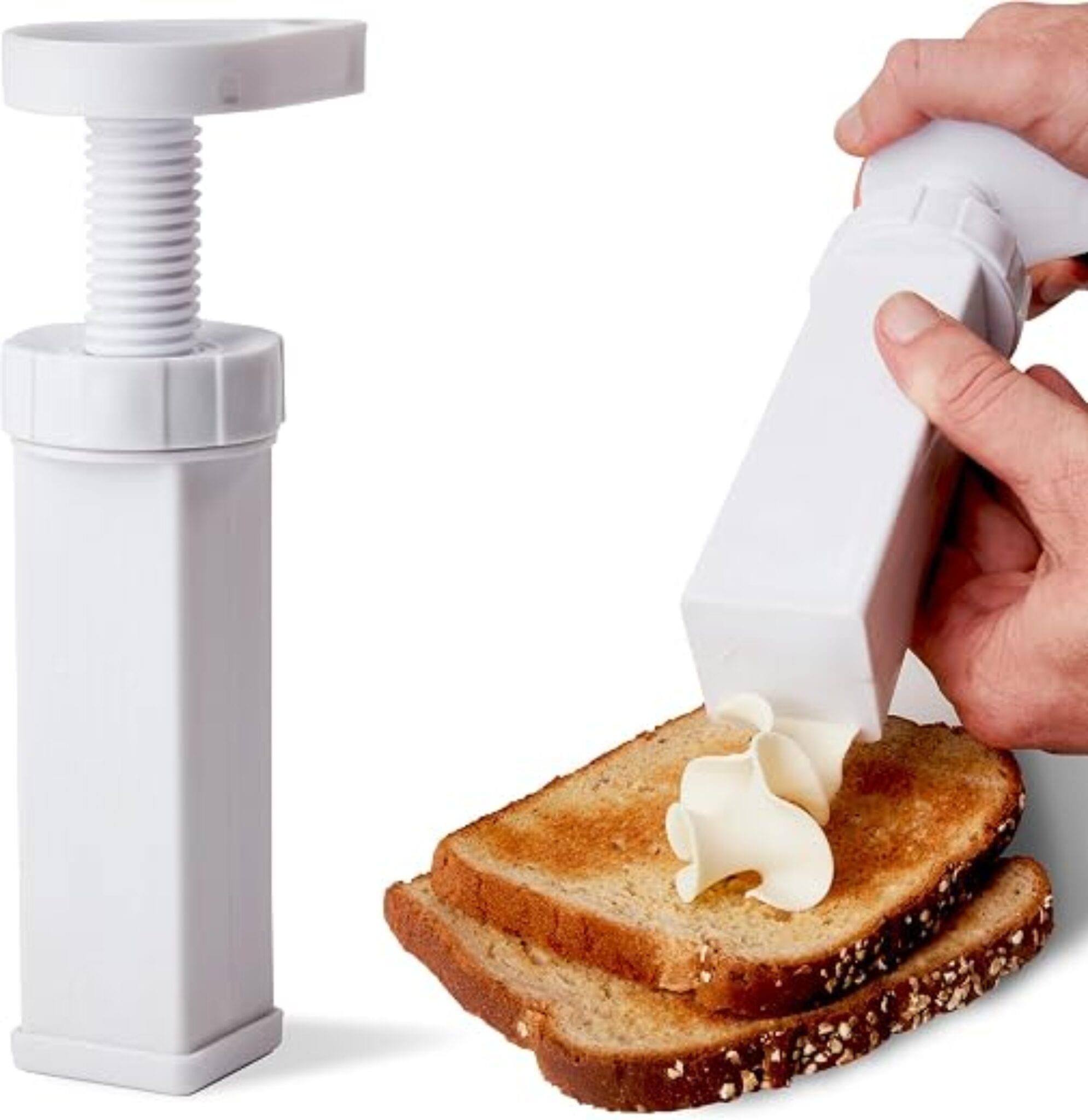 Max Space Butter Mill twist butter dispenser producing thin butter ribbons