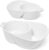 LE TAUCI Anti-Soggy Cereal Bowls — Ceramic Divided Bowls, Set of 2